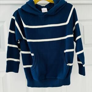Hanna Andersson Stripe Pocket Front Hoodie Size 5 EUC